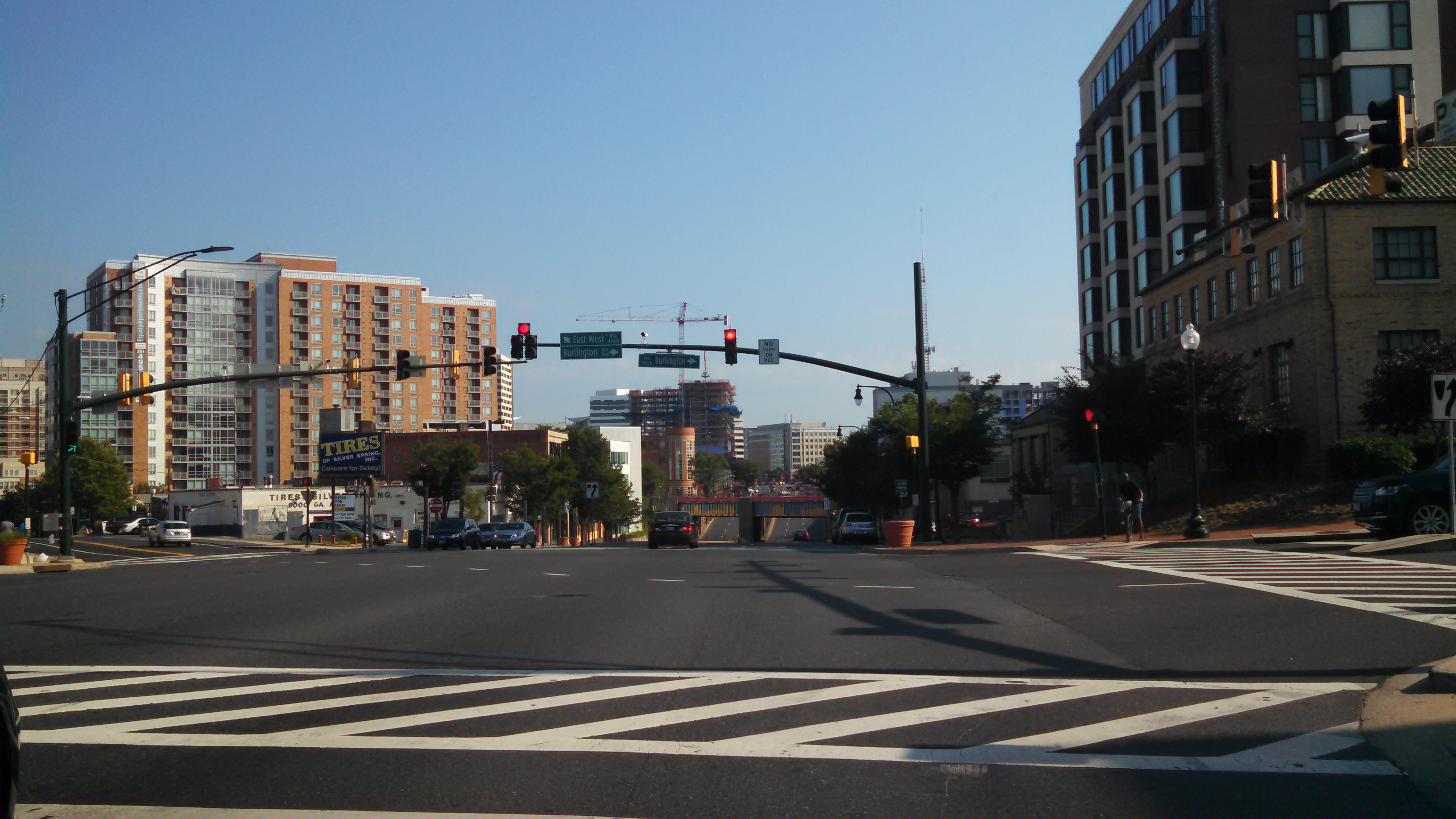 Downtown Silver Spring at East West Highway and Georgia Avenue, Maryland
